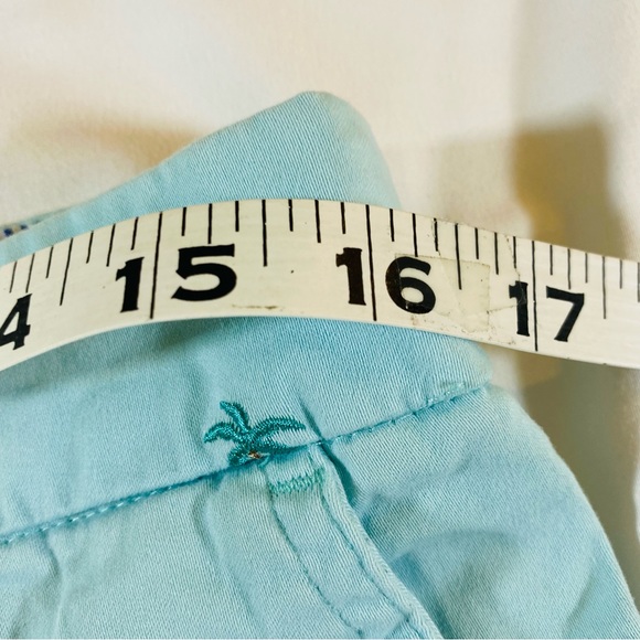 Soft mint Palm tree print preppy short shorts by Cambridge Dry Goods size 8 - Picture 4 of 10